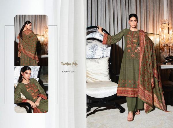 Mumtaz Kashni 1 Embroidery Pashmina Wear Dress Material